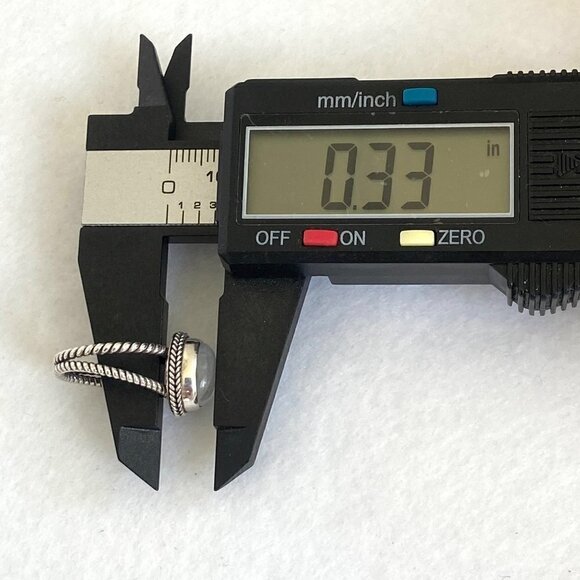 Sterling Silver 925 Oval Bezel Set Moonstone Twisted Split Shank Ring Sz 4.5 - Picture 15 of 16